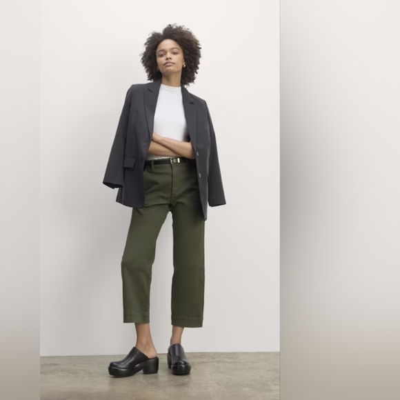 2 Pairs! Everlane Utility Straight-leg Pants sz 16 - Picture 2 of 2